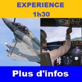 1h00 SUR AVION DE LIGNE ET 0h30 SUR AVION DE CHASSE