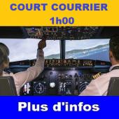 1h00 SUR AVION DE LIGNE