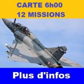 CARTE 6h00 SUR AVION DE CHASSE