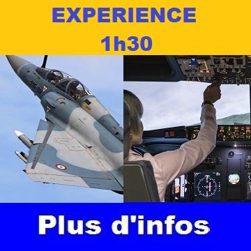 1h00 SUR AVION DE LIGNE ET 0h30 SUR AVION DE CHASSE