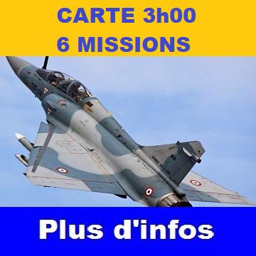 CARTE 3h00 SUR AVION DE CHASSE